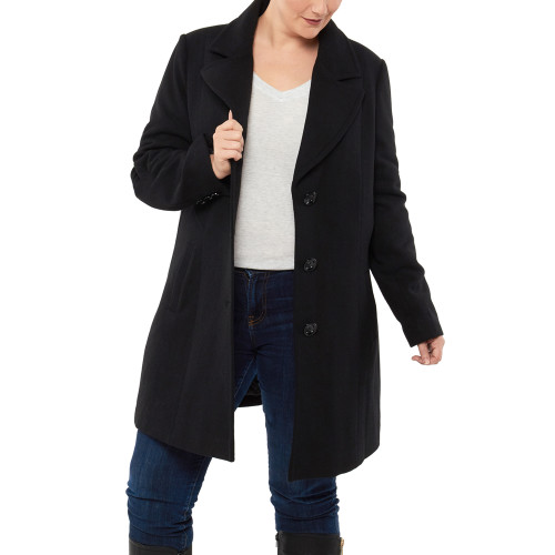 Alpine Swiss Alice Womens Plus Size Wool Overcoat Classic